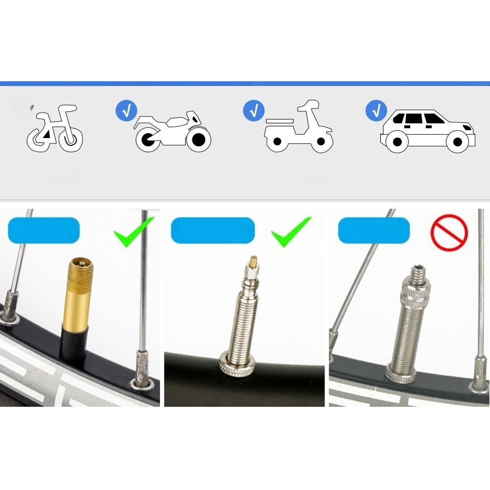 bike air pump extension hose 20cm 30cm 50cm for For PRESTA type valves