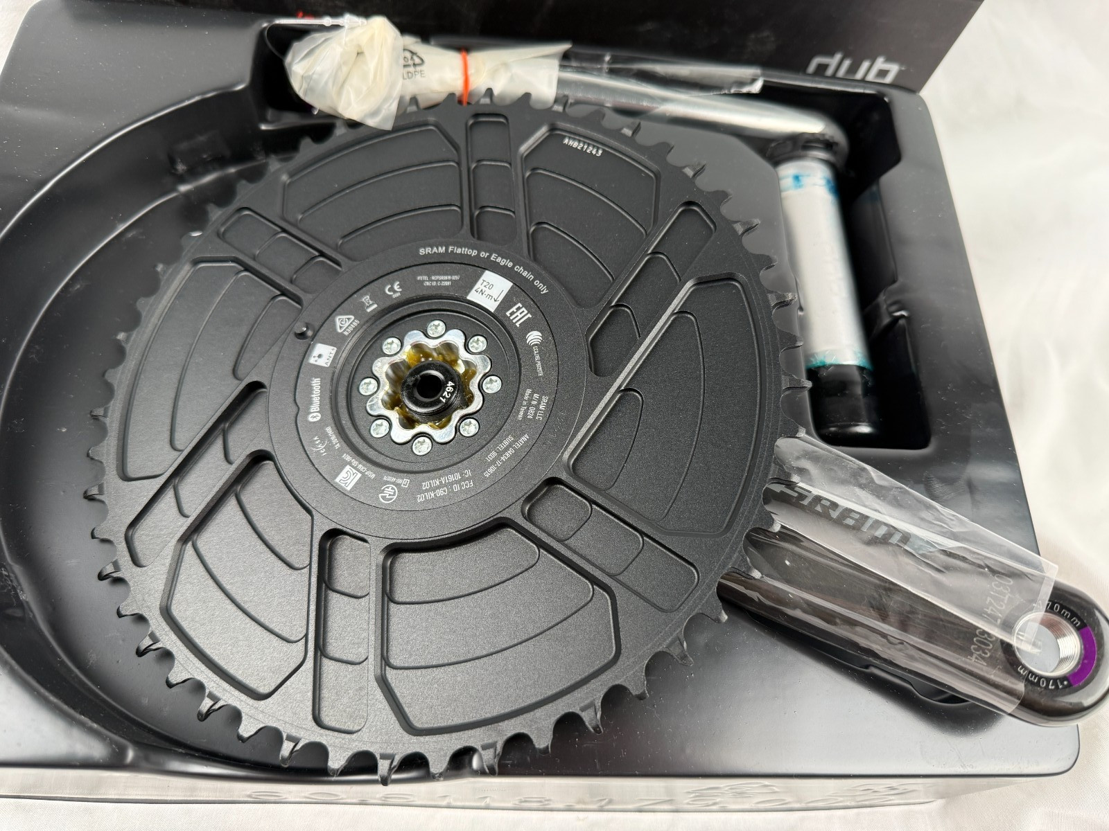 Sram Red AXS Power Meter Aero Crankset 1x 50t 170mm Length DUB SL