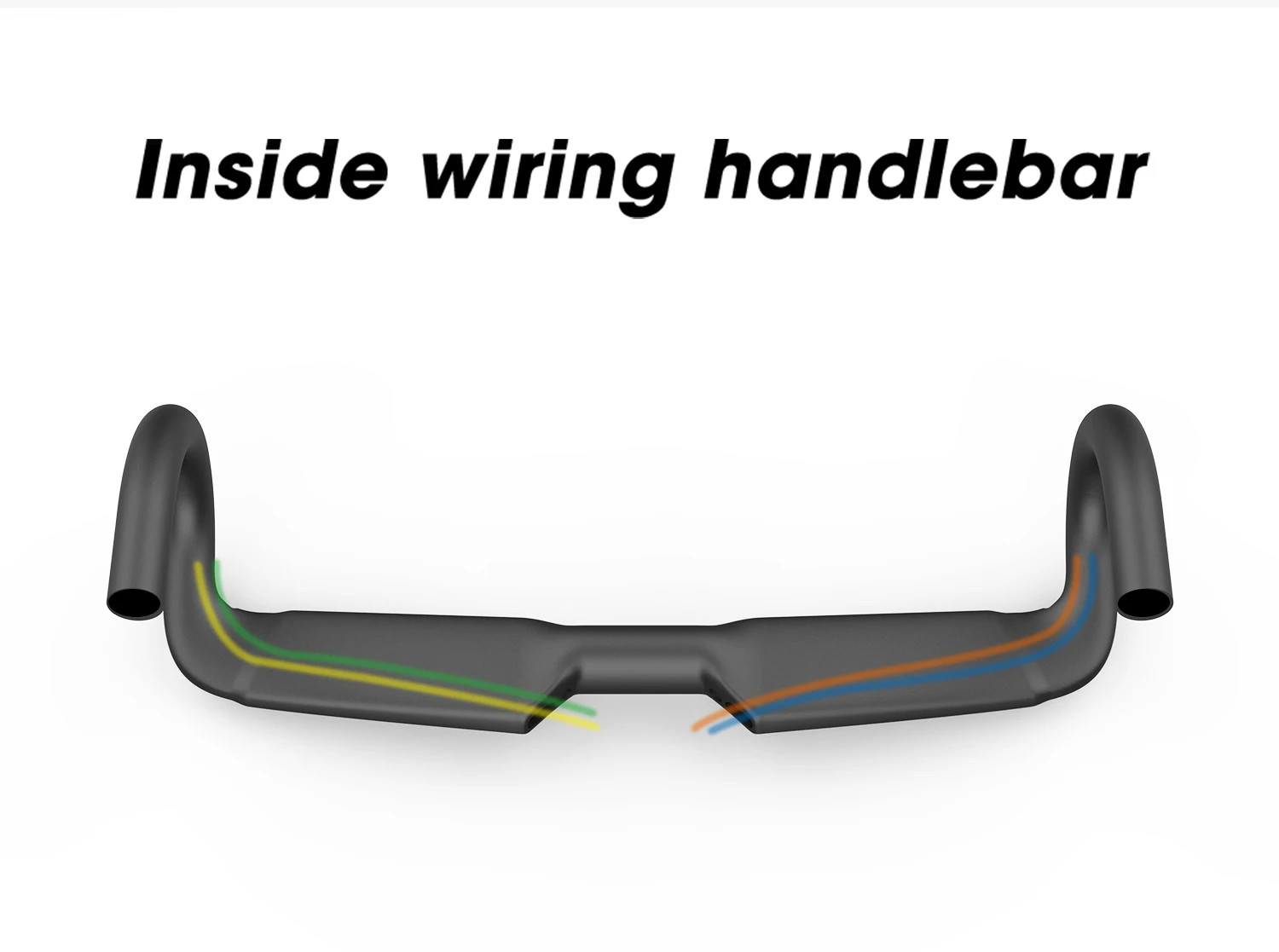 Carbon Road Bike Integrally Handlebars UD Surface Wind Breaking Bent Handle