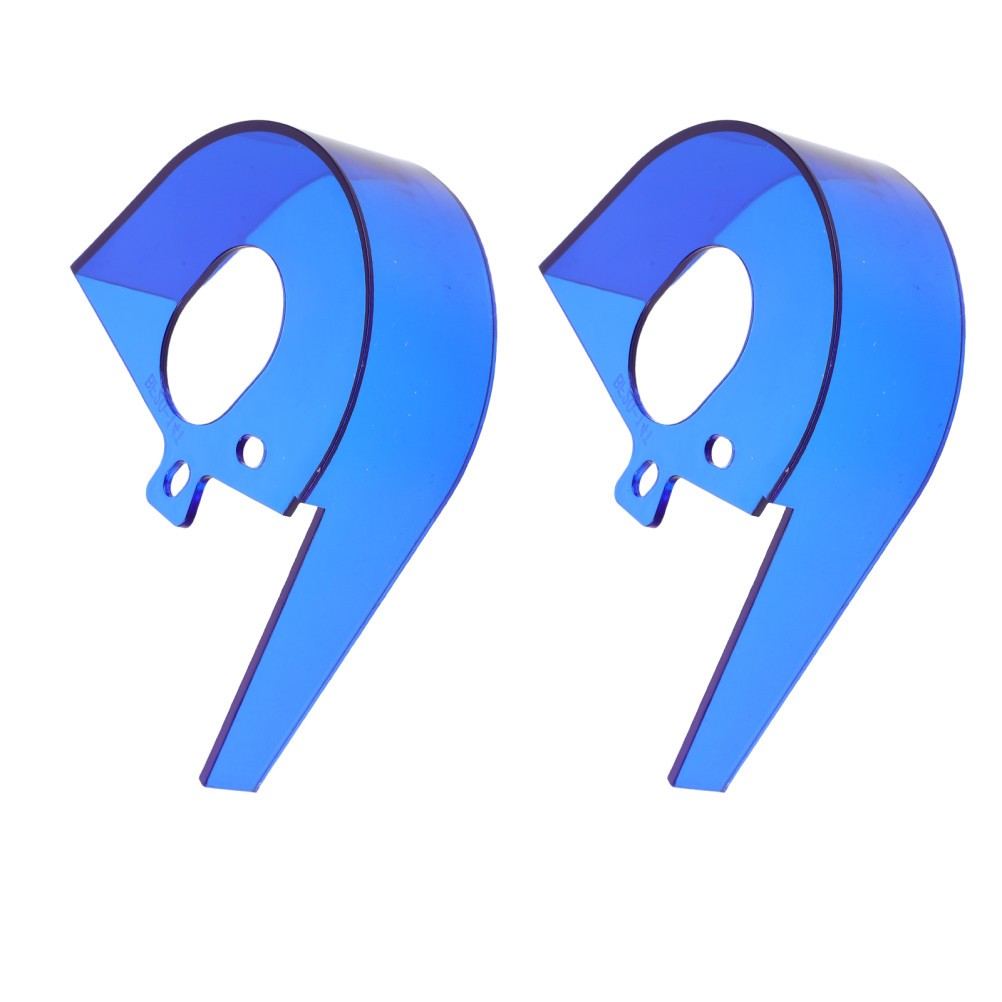 2Pcs Plastic Bike Chain Protector Sleeve Blue for Mountain and Road Bikes