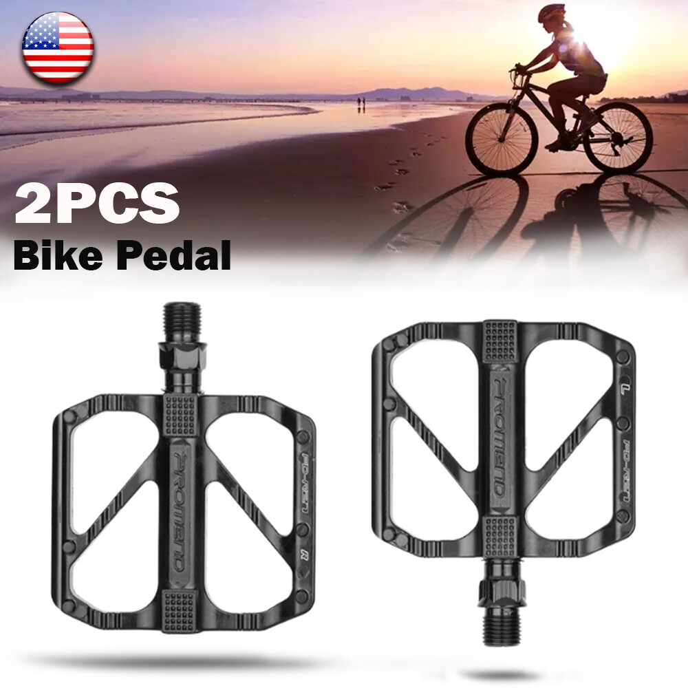 Bike Bicycle Pedals Alu 9/16″ Non-Slip Sealed Bearing Bike Cycling Flat Pedals