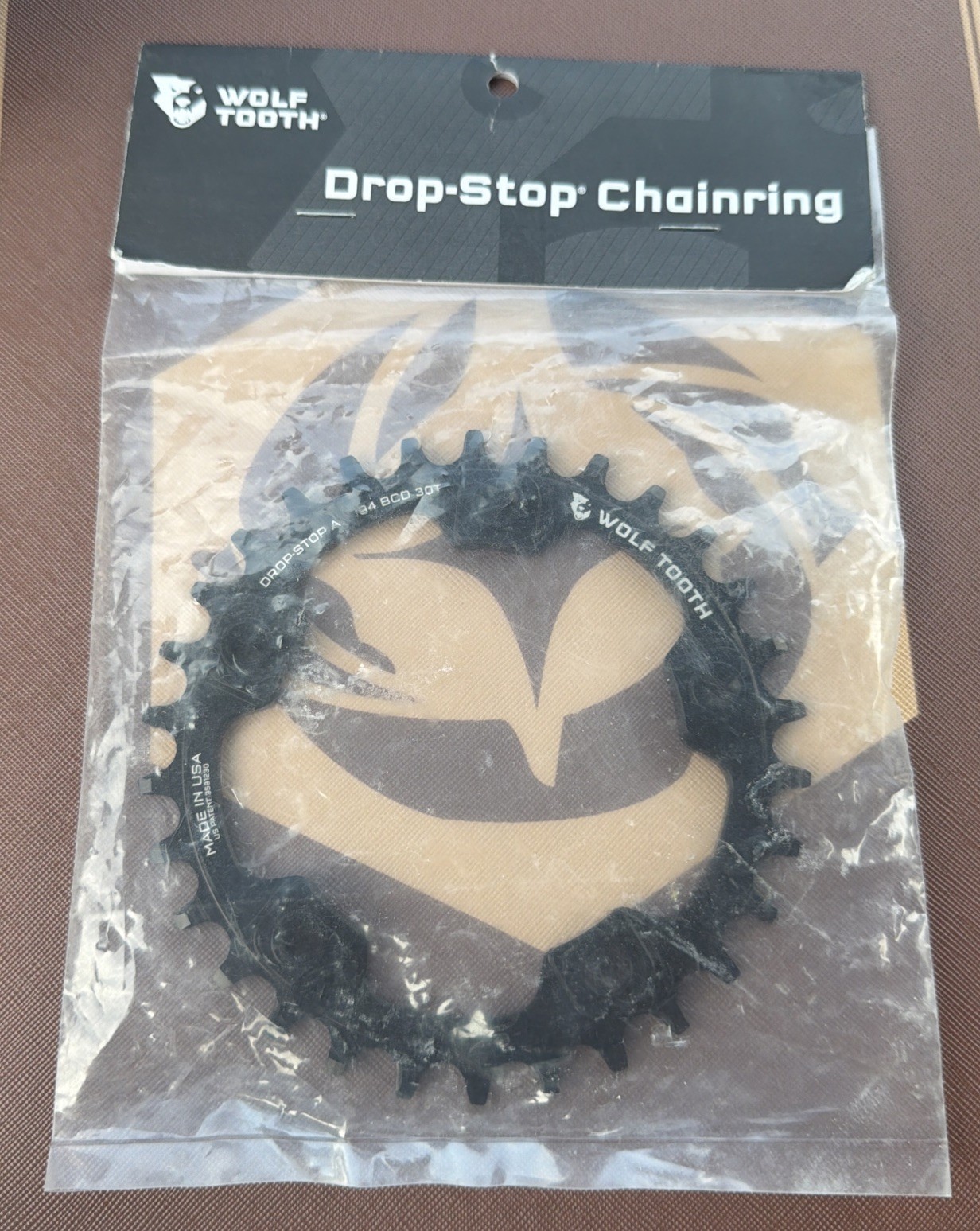 Wolf Tooth Drop Stop Chainring 5 Bolt 30T X 94 BCD WOLFTOOTH Bicycle part