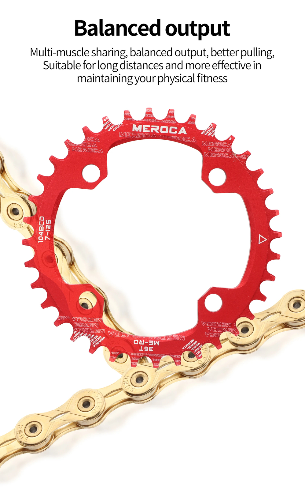 104BCD Mountain Bike Chainring 32T 34T 36T 38T Bicycle Crankset Tooth Chainwheel