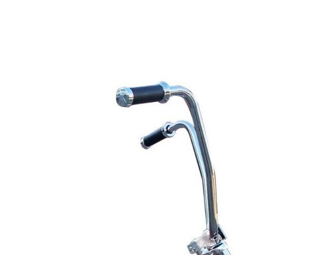 Chopper Cruiser Bicycle Handlebar Soft Grips Black with Chrome Color Star Style
