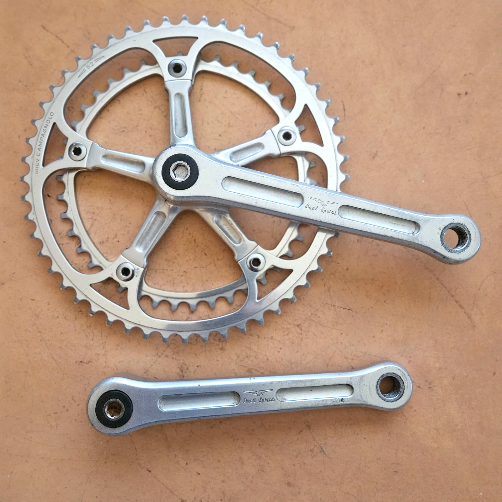 Gipiemme Dual Sprint Crankset, 170mm, 52/42 Campagnolo SR Rings, VGC