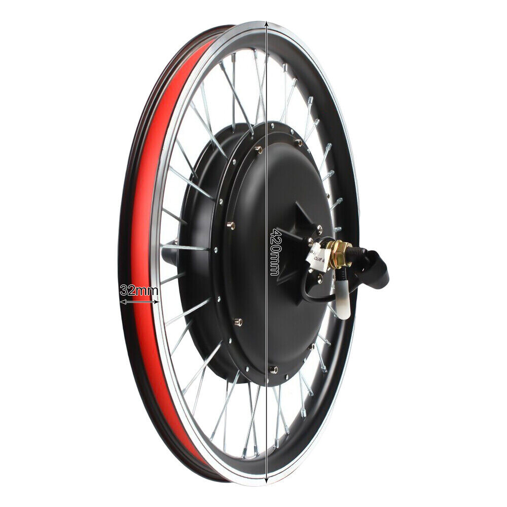 20″ 1000W 48V eBike Conversion Kit Rear Wheel Hub Motor Electric Bike 440RPM