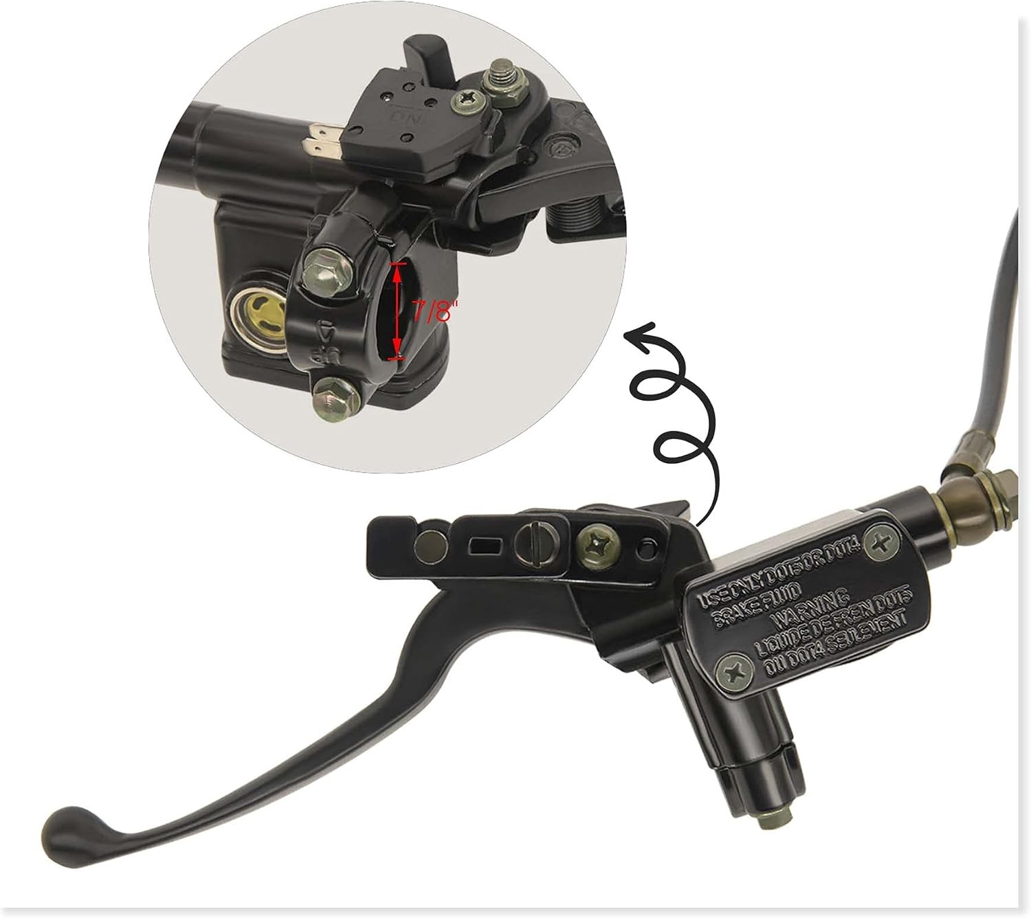 Rear Hand Hydraulic Disc Brake Left Hydraulic Brake Master Caliper Assembly C…