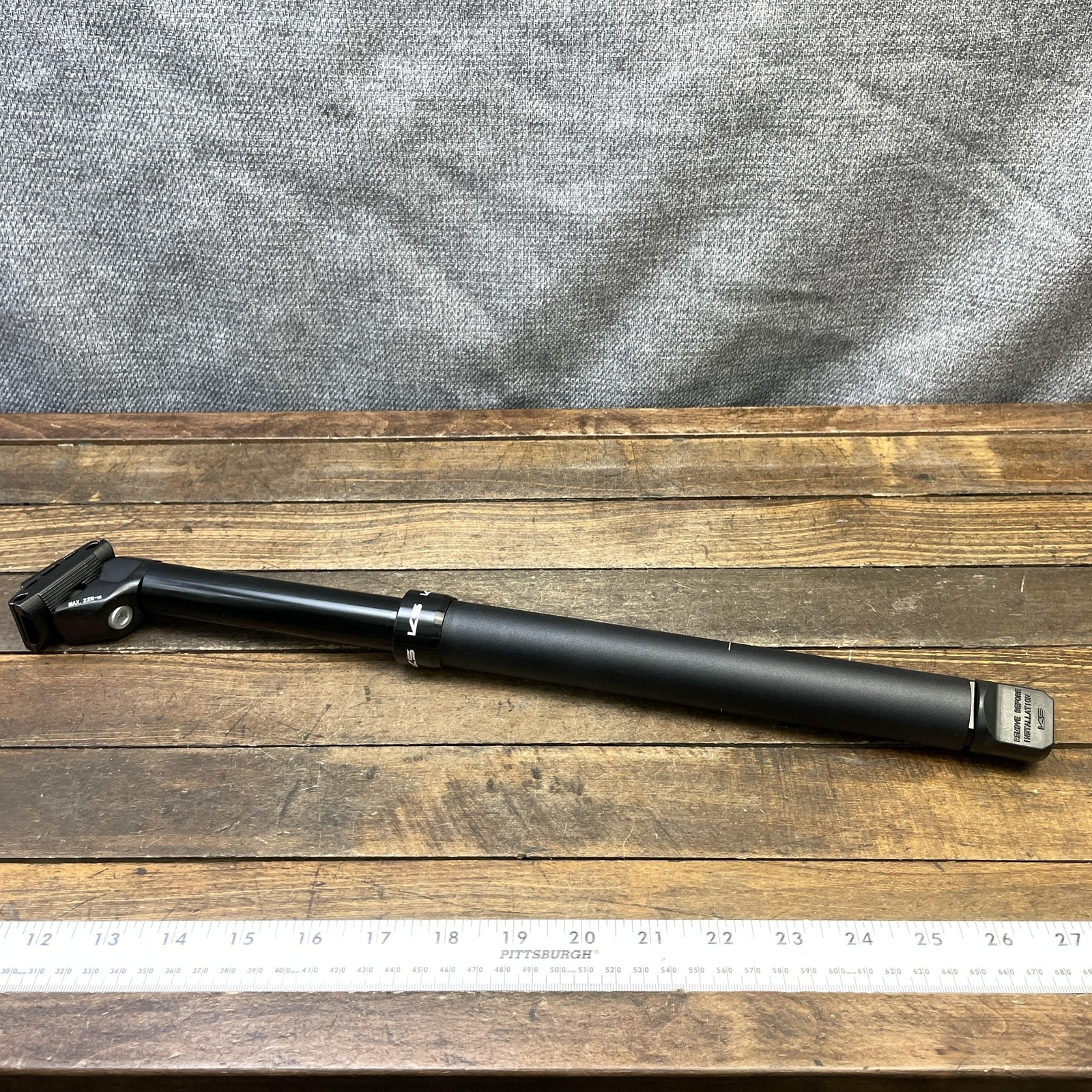 KS Eten-i Dropper Seatpost 30.9mm X 440mm 125mm Travel Black MTB Kind Shock