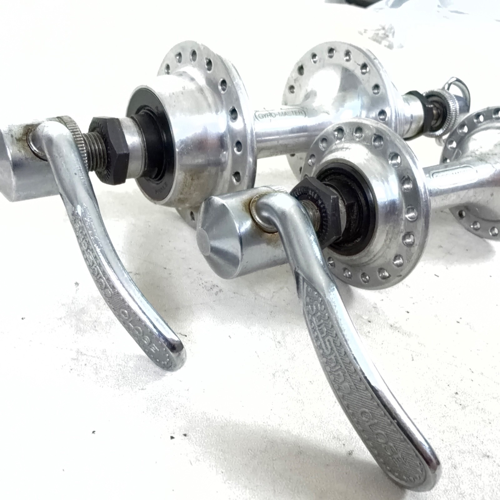 Sansin Vintage Gyro-Master Road Bike Hub Set F/R 36/36s 100/126 OLD QR Freewheel