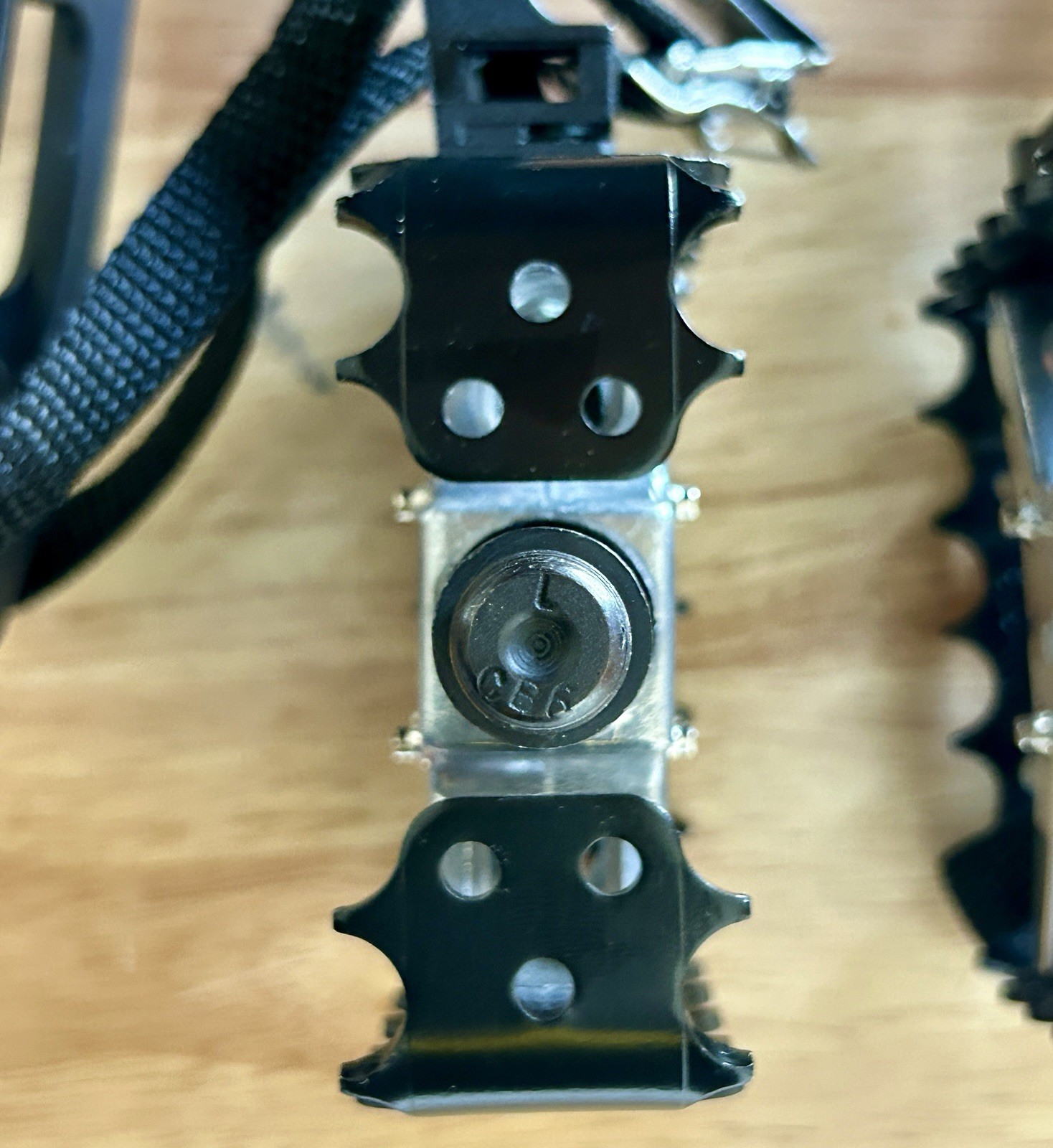 Vintage Wellgo BMX Bike Pedals LU-953 Trap Black & Silver Old School & Toe Clips