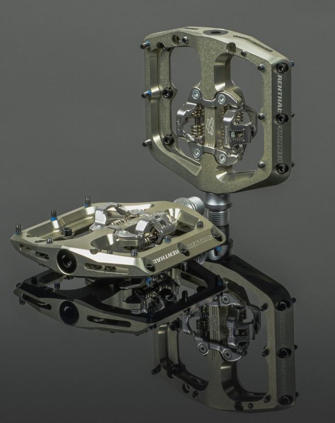 Renthal Revo-DHC Clipless Platform Downhill MTB Mountain Bike Pedals – AluGold