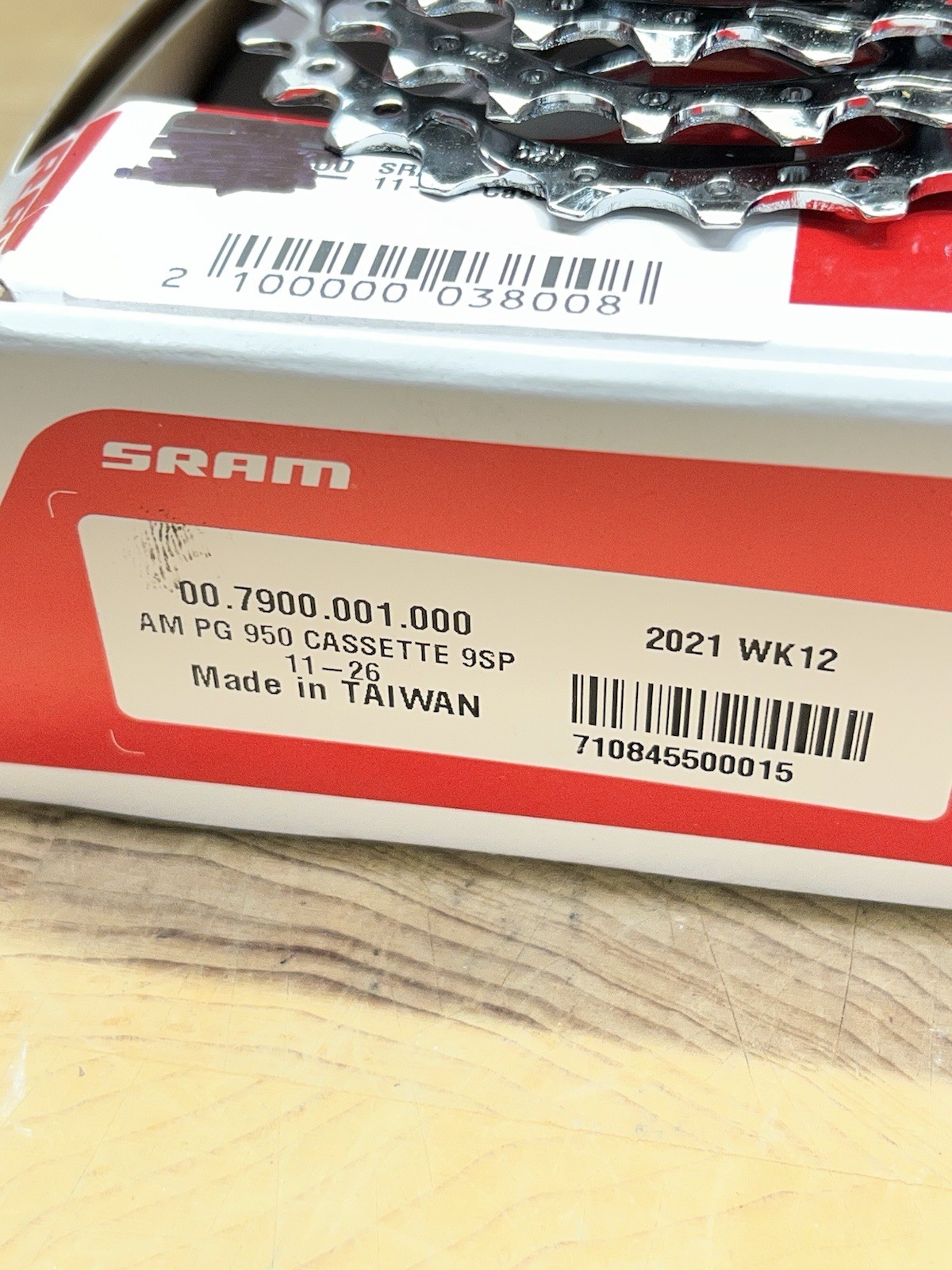 SRAM PG-950 9 speed Cassette 11-26T Gravel Road CX
