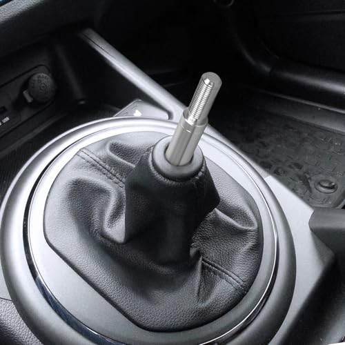 10 Inch Shifter Extension, M10x1.25 Gear Shift Knob Extender 10 Inches Silver