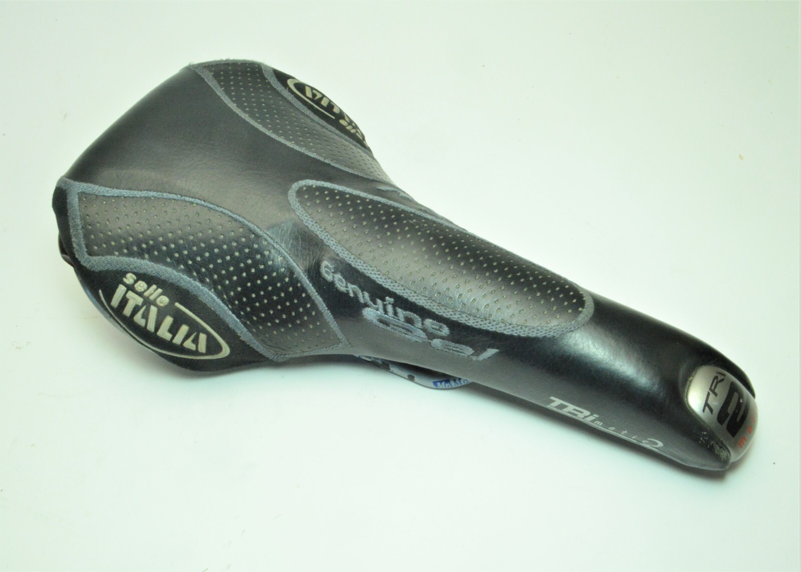 SELLE ITALIA TRI MATIC 2 BICYCLE LEATHER SEAT SADDLE MANGANESE RAILS 270 X 139MM