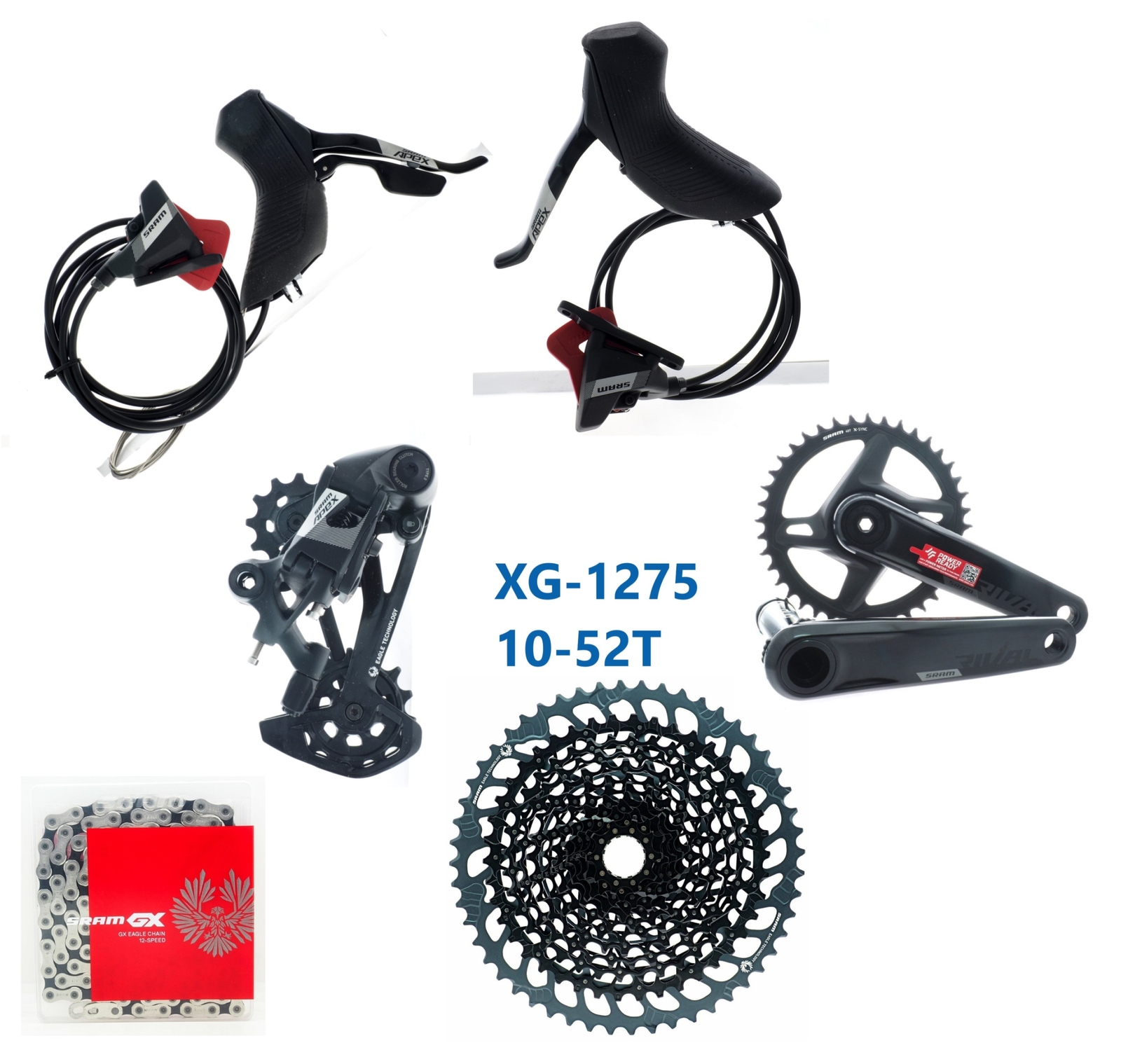 SRAM APEX 1×12 Eagle Mechanical Shifter/Rear Derailleur/CN/CS/FC Groupset READ