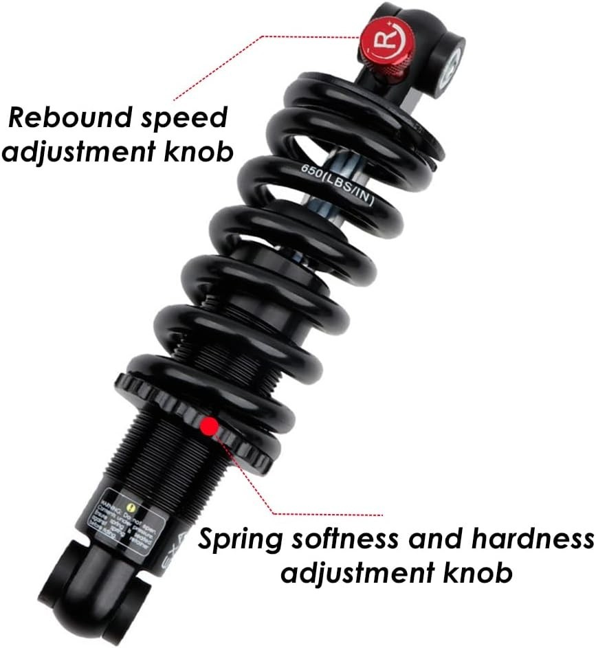 Coil+Oil Shock Absorber Adjustable Damping Hydraulic Rear Shocks For MTB/E-Bike