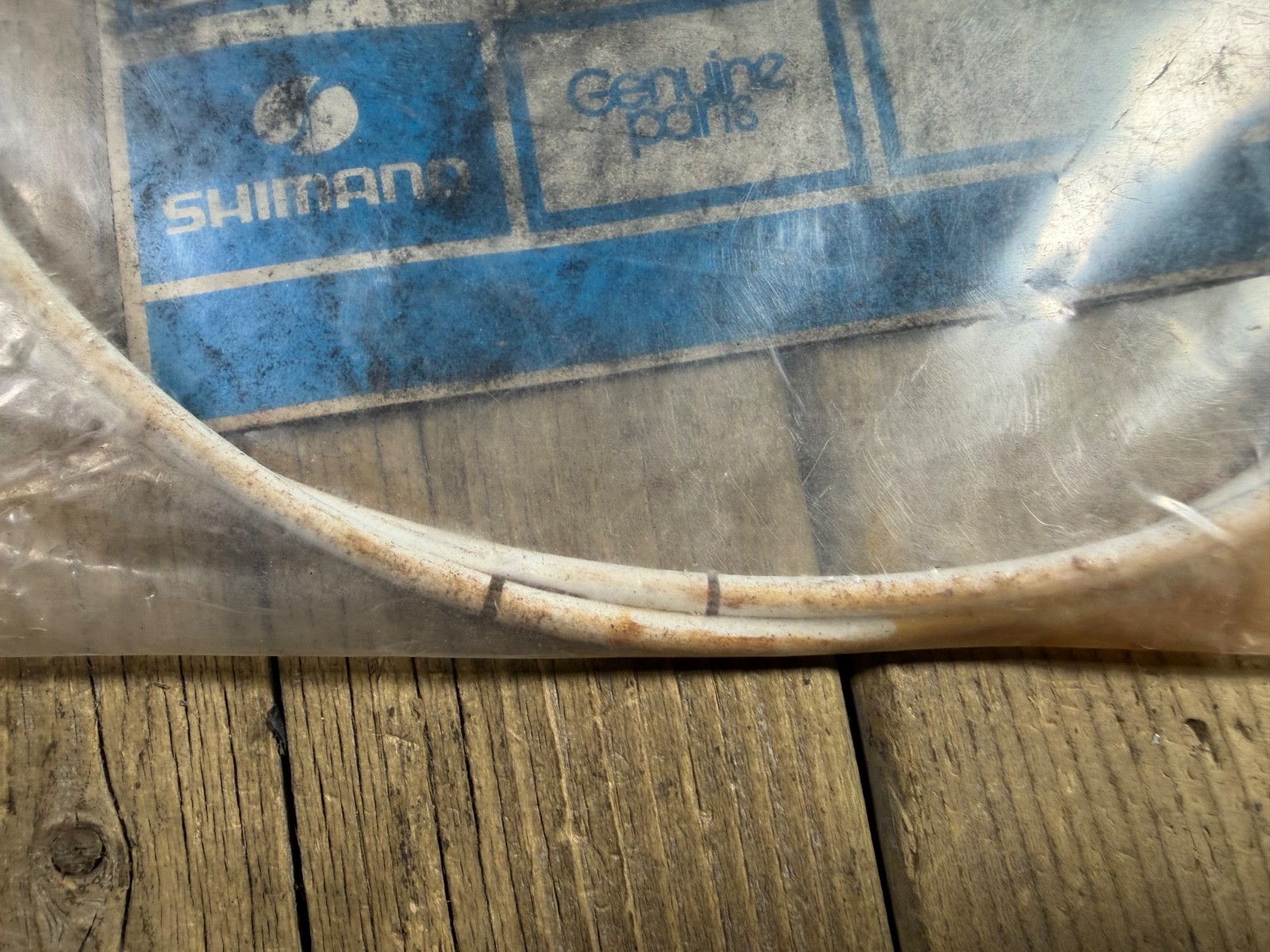 Vintage Shimano Positron Cable CRACK Housing Solid Wire Japan 1550 mm Positronic
