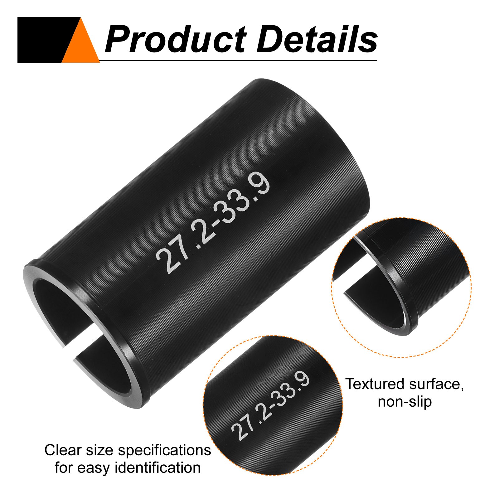 1Pcs Alloy Bike Seat Post Shim 27.2mm to 33.9mm Aluminum Bicycle Reducer Tube