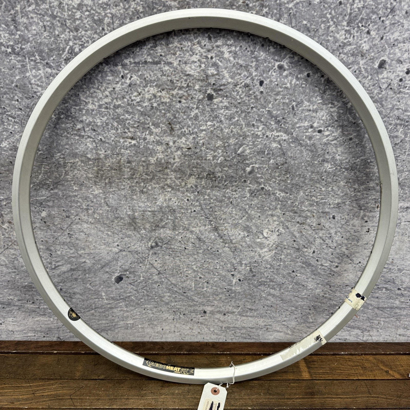 Vintage Velocity Aeroheat AT 26in Rim 32H Silver Alloy Clincher MTB Australia