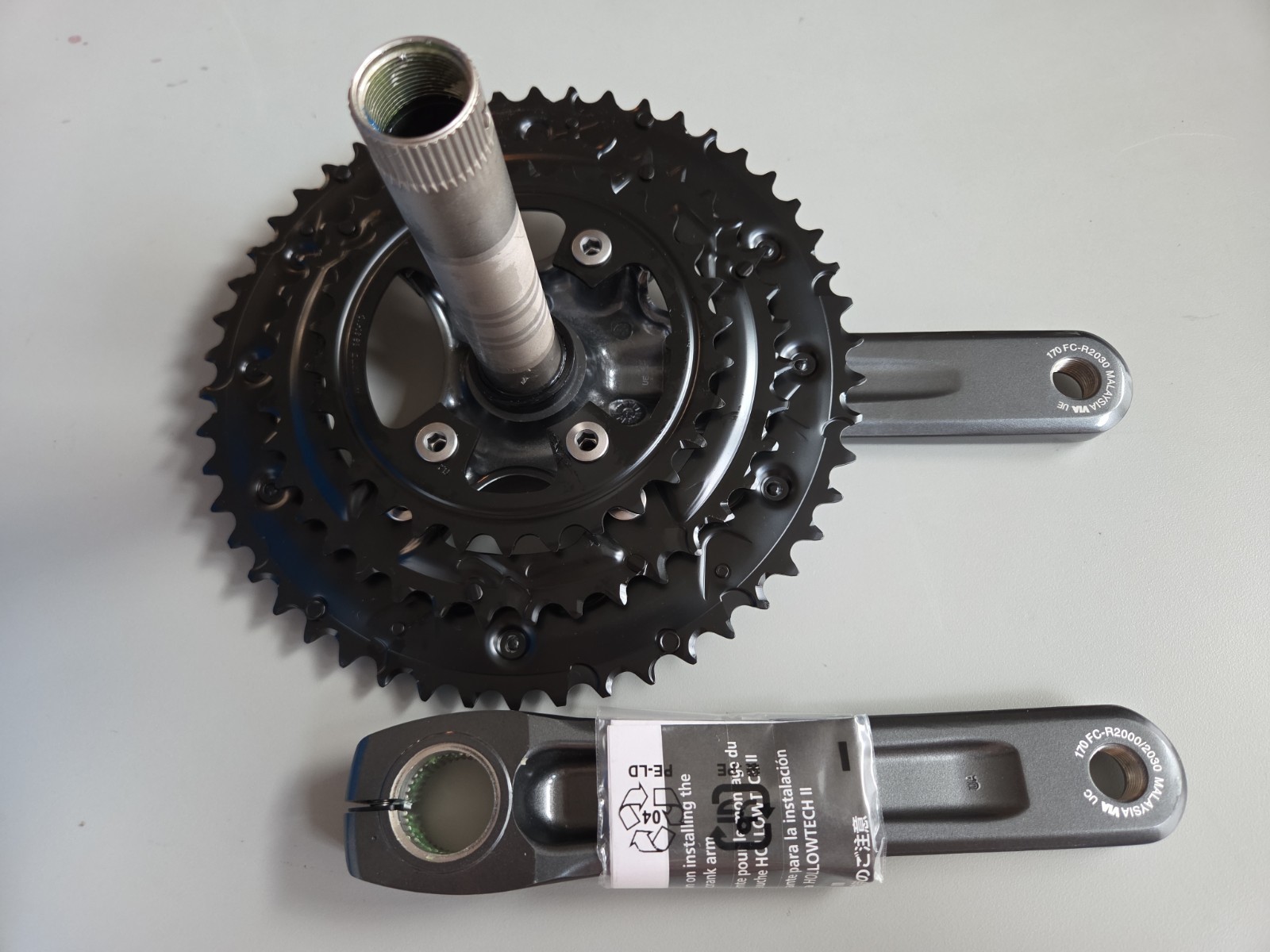 Shimano Claris R2030 Crankset 50-39-30T 3x8sp 170mm