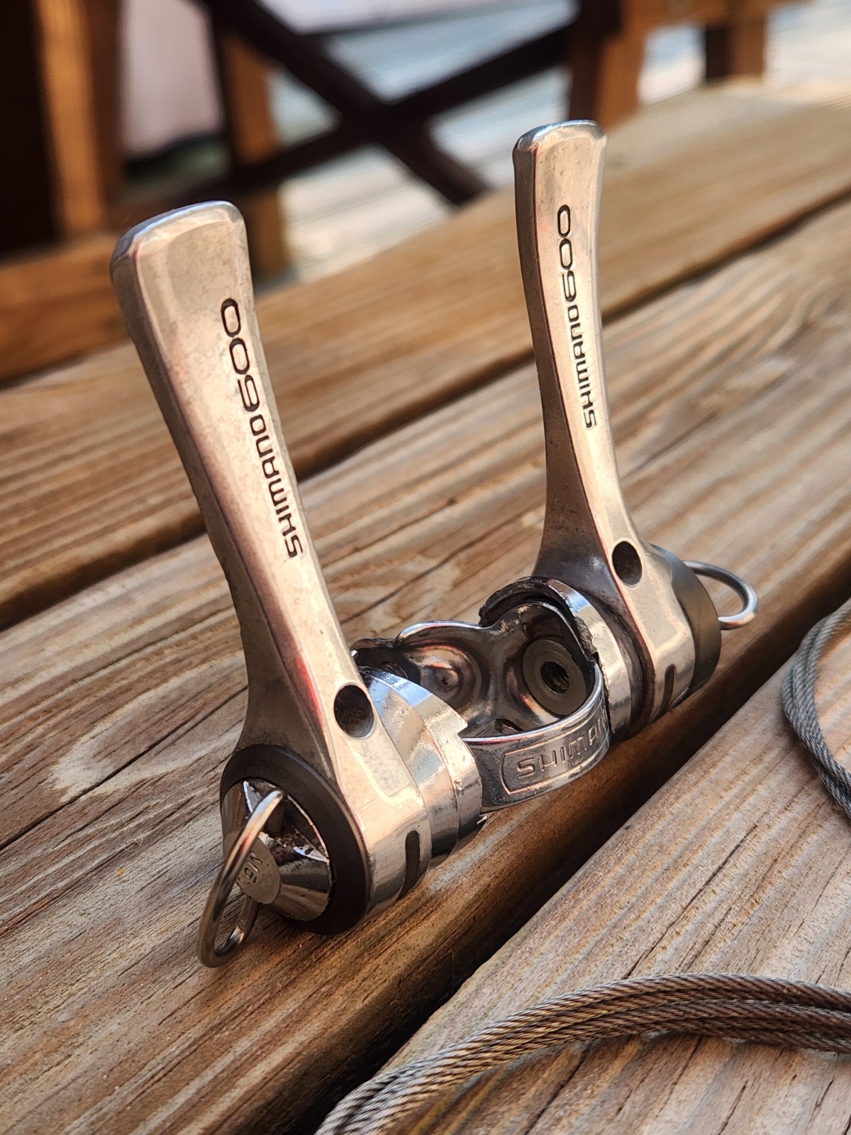 Vintage Shimano 600 SL-6208 Downtube Shifter Set 6 Speed SIS Friction Road 6s