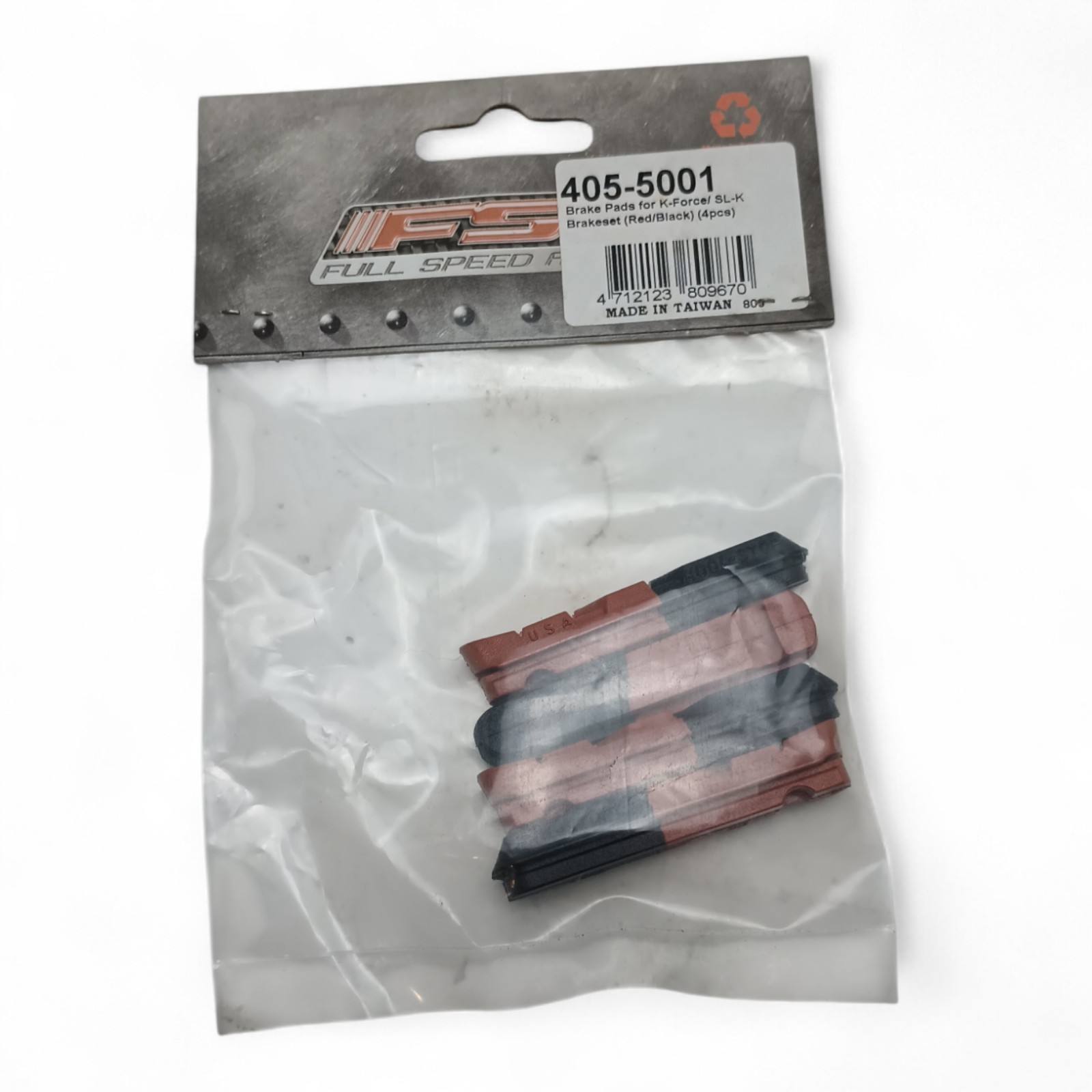 Kool Stop FSA Road bike brake Pads For K-Force SL-K Red Black 4pcs F&R