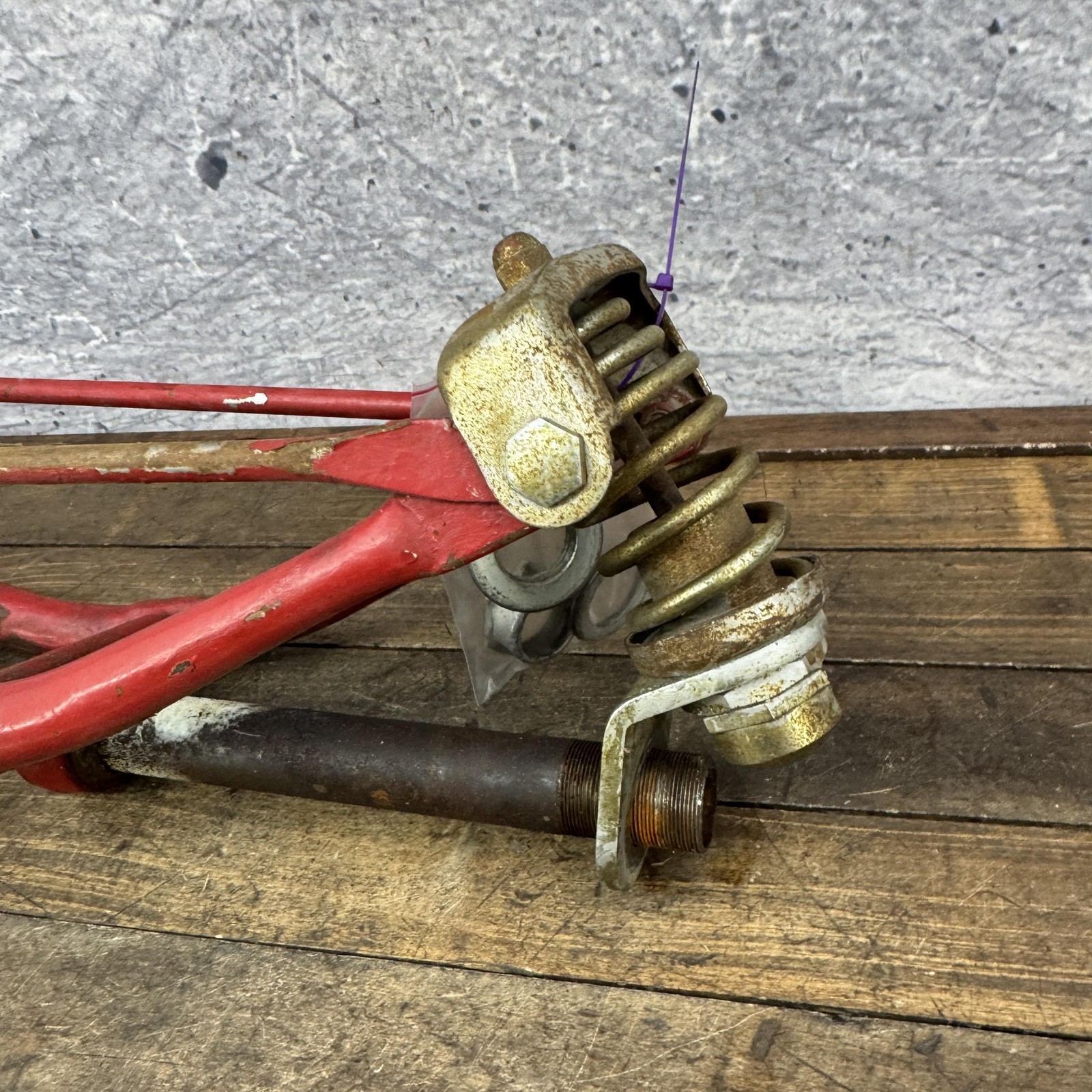 Vintage Monark 26in Springer Fork 1 In Threaded Cruiser Balloon Tire Cruiser