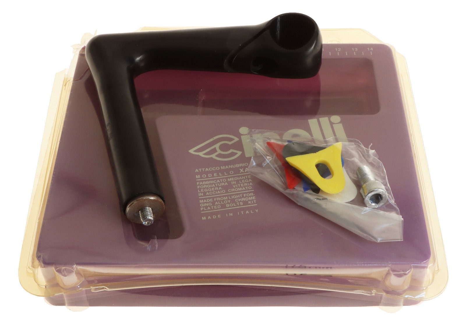 Cinelli 1″ X/A 22.2mm Quill Stem 115mm 26.4mm Clamp Black -17° XA NEW NIB NOS