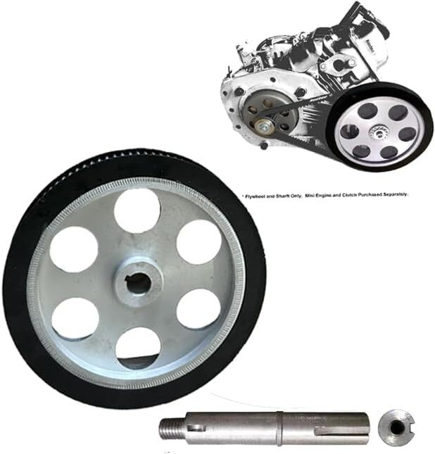 Bike Engine Belt Type Flywheel Shaft Gear Set 5/8″ Bore Core for 4 Stroke Engine