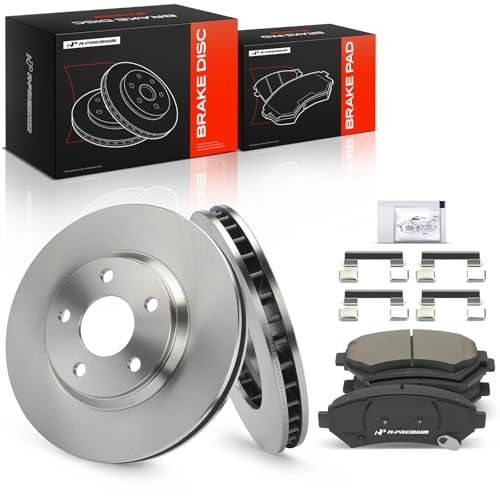 11.93 inch (303mm) Front Brake Rotors and Ceramic Pads Kit | Front Vented