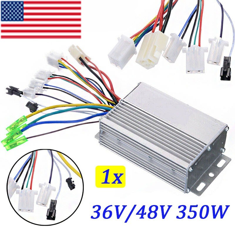 36V/48V 350W Brushless DC Motor Controller For Electric Bicycle E-bike Scooter