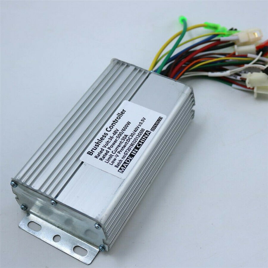 36V-48V Brushless Controller For E-bike Electric Bicycle 500W/600W BLDC Motor US
