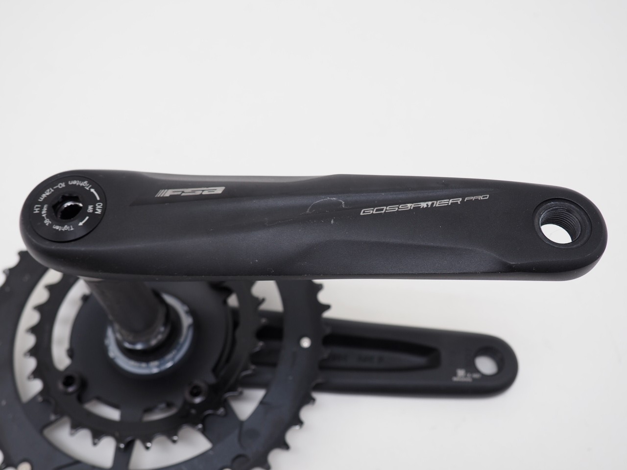 FSA Gossamer Pro AGX Crankset 175mm 46/30T 24mm Road/Gravel Bike Black