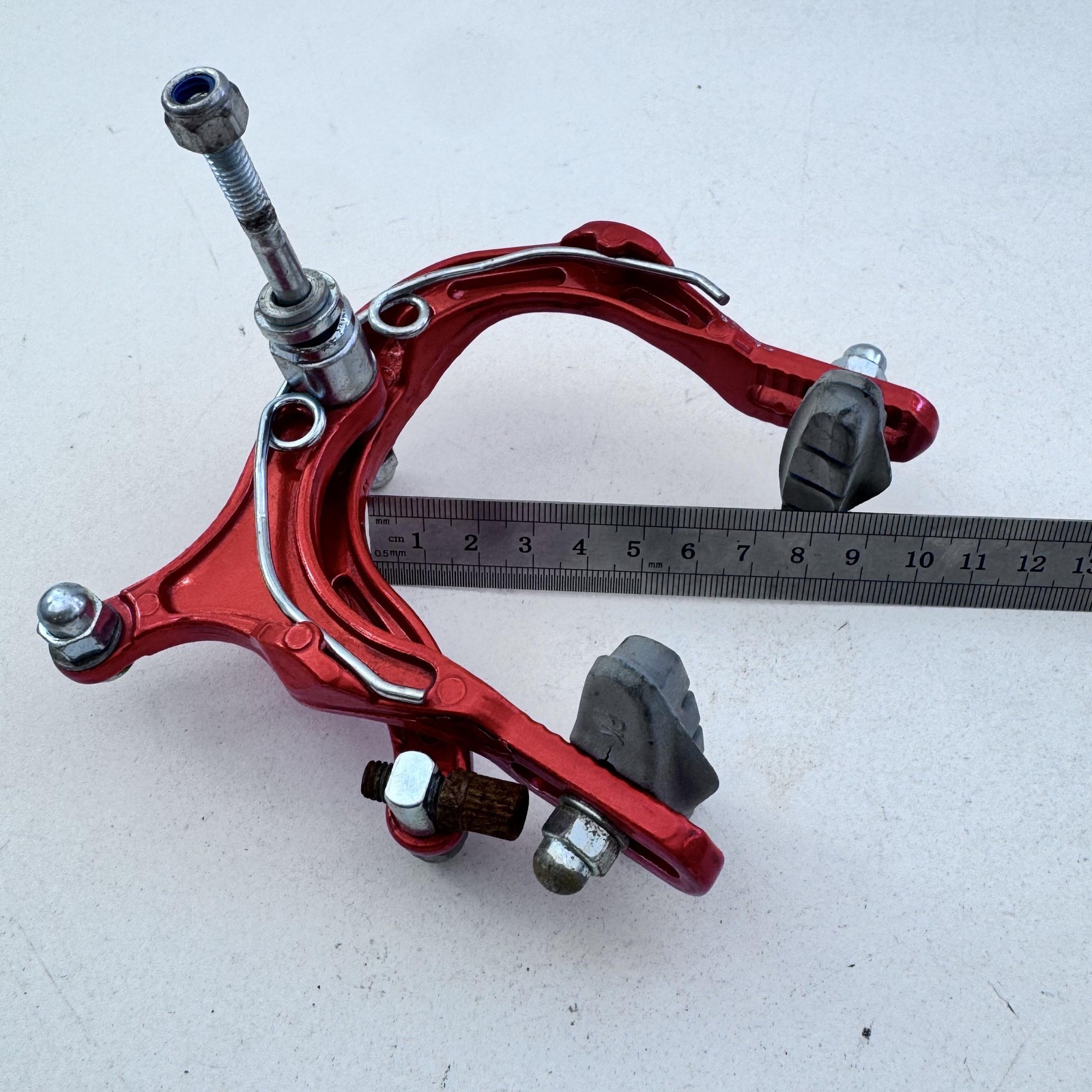 Peak Front Brake Caliper Side Pull Orange Alloy Single Pivot BMX Road A20