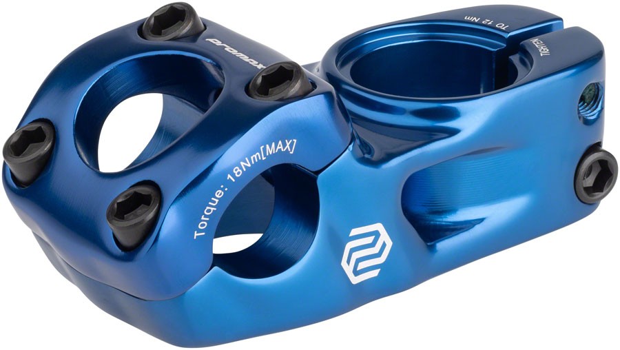 Promax Impact BMX Stem – 53mm, Top Load, Blue