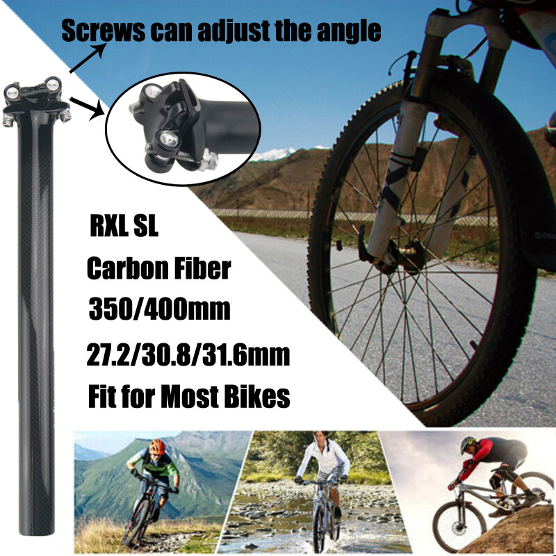 Mountain Bike Seatpost Road Bicycle Carbon Seat Post Tube Glossy 27.2/30.8/31.6