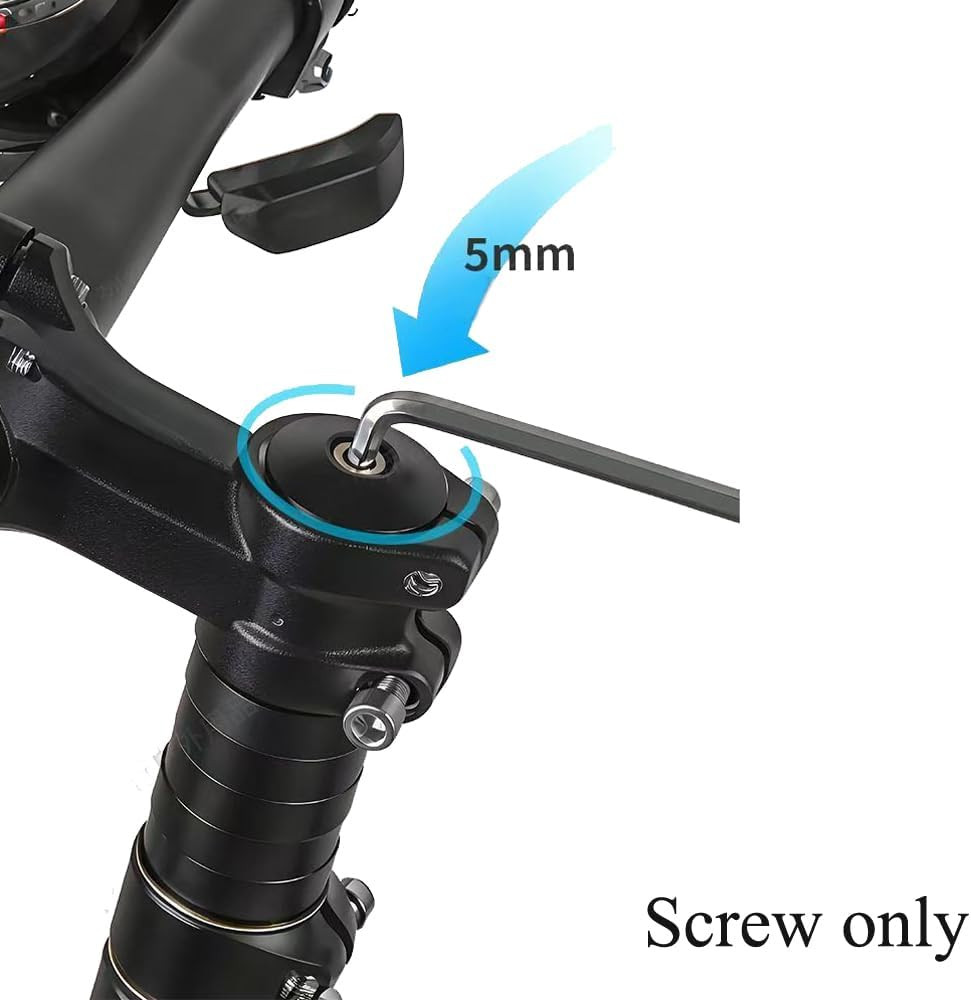 2 Pack Bike Stem Riser Screw Bolts Replacement 116mm and 136mm Long M5 Thread…