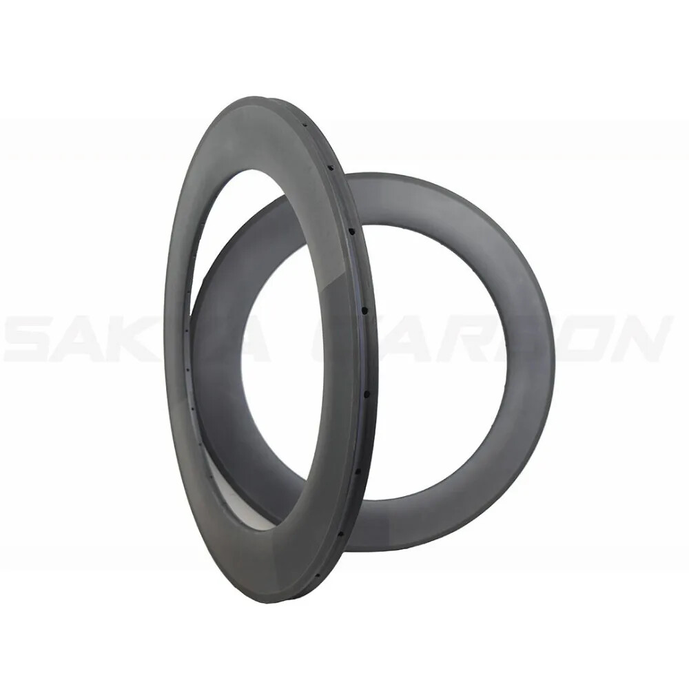 700C 88mm Depth Tubular Carbon Rims 23mm/25mm Wide 16H-36H UD 3K Matte / Glossy