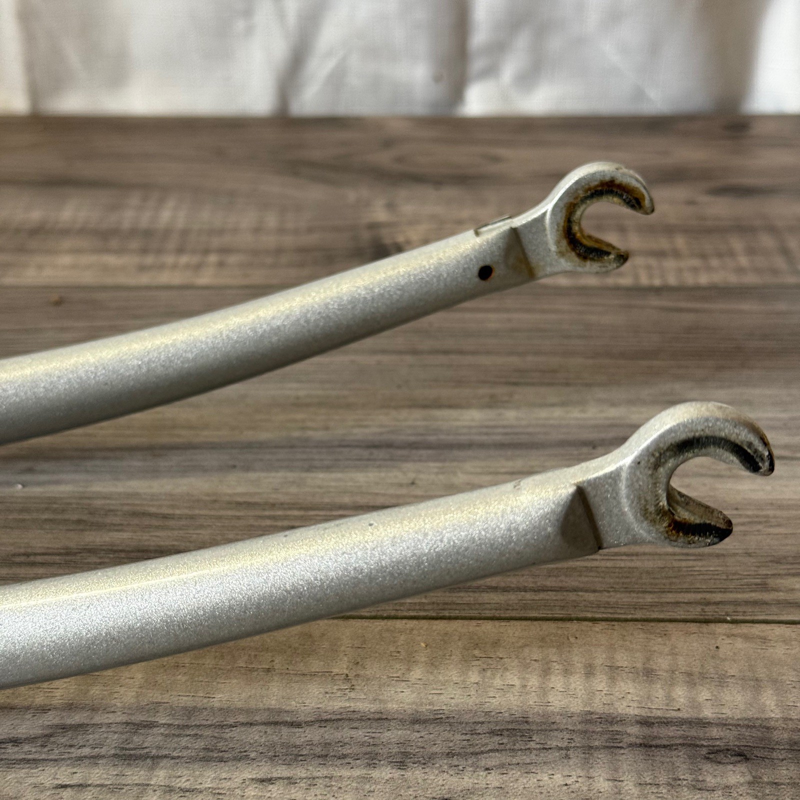 Bridgestone 700C Road Fork 1-Inch Threaded Short 125 Steerer Lugged Crown Silver