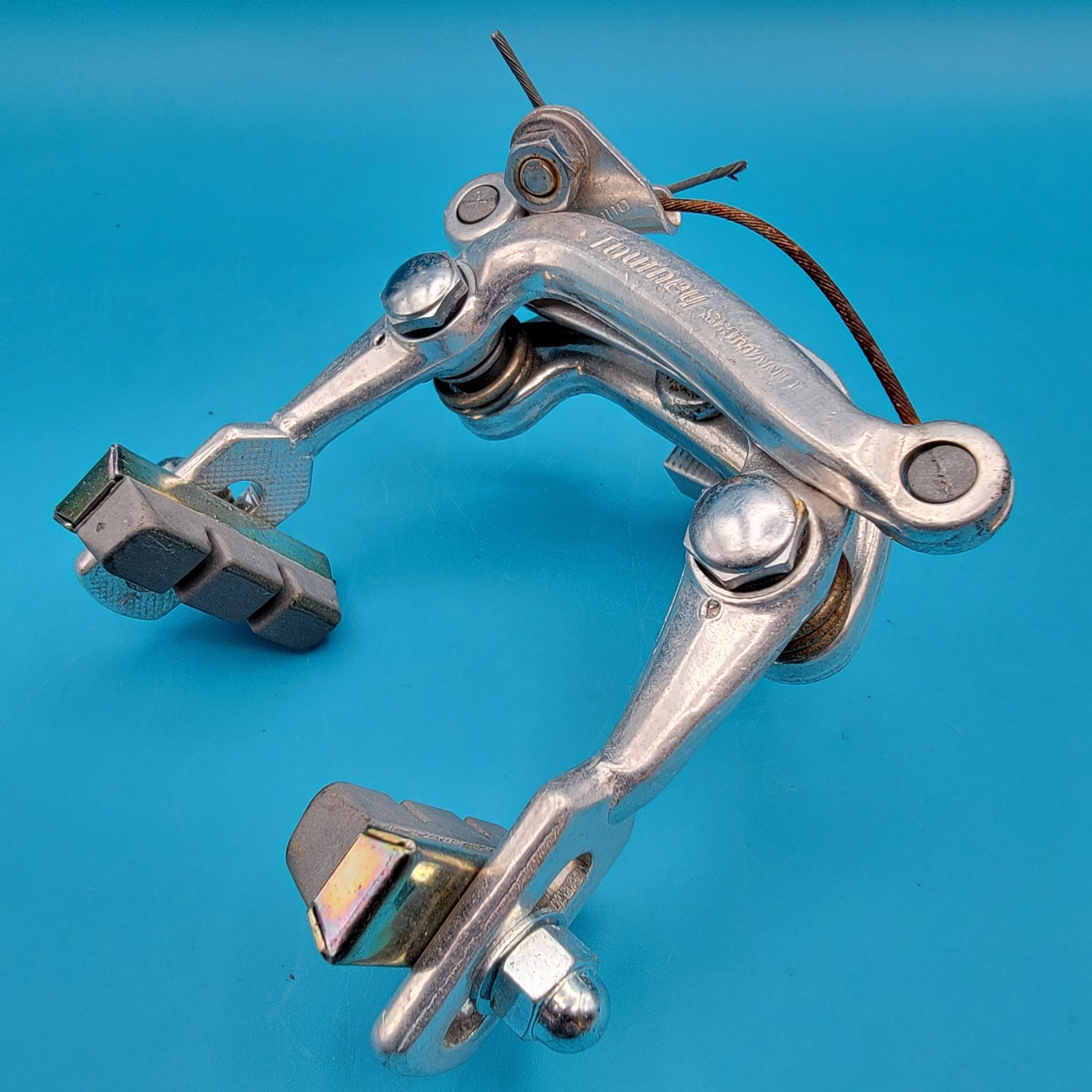 Vintage Shimano Tourney Center Pull Caliper Brake Set Road Bike Rim Brakes e4