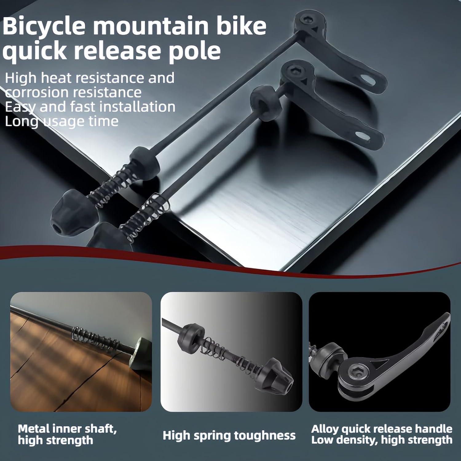 Bicycle/Bike Axle/Quick Release Wheel Hub Quick Release Skewers Set Generic