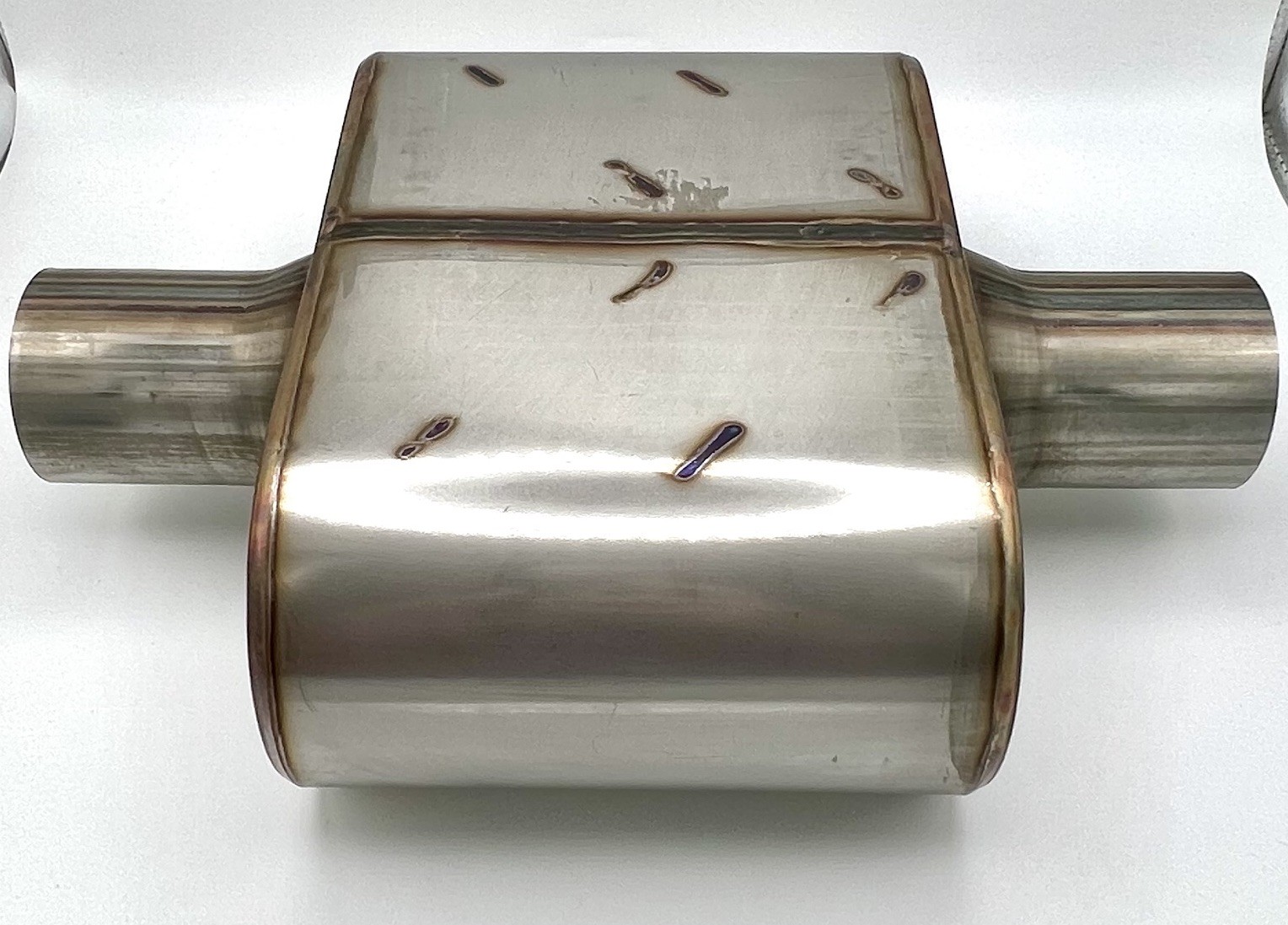 2.25” In/Out Universal Exhaust Muffler 409 Stainless Steel 13” Aggressive Sound