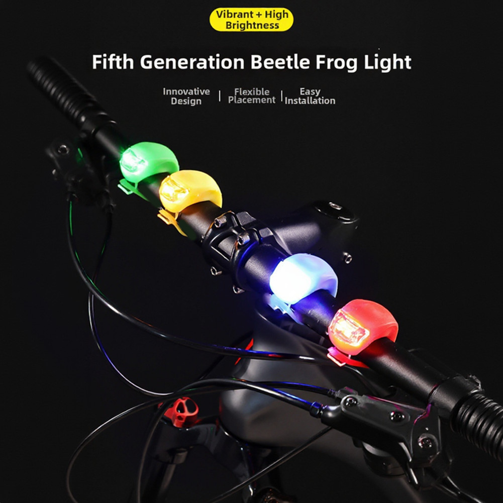 LED Mountain Bike Lights Set Front + Rear for Trail and Road Cycling Safety