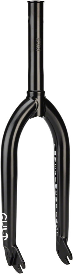 Cult Sect IC Tapered Steel Fork 28mm for 20″ Bikes | Chromoly, Black