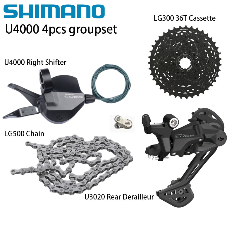 Shimano CUES U4000 4PCS 9 speed Groupset 36/41/46T Trail MTB