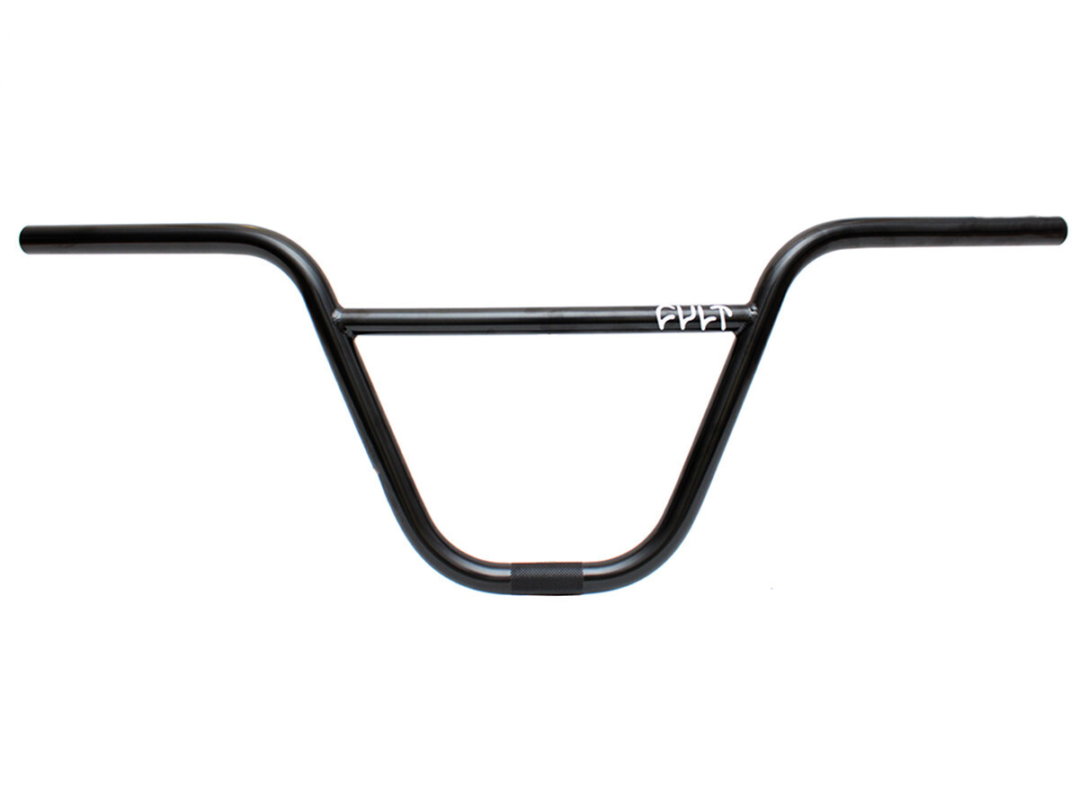 Cult Crew 9.35″ rise BMX bicycle chromoly handlebars BLACK
