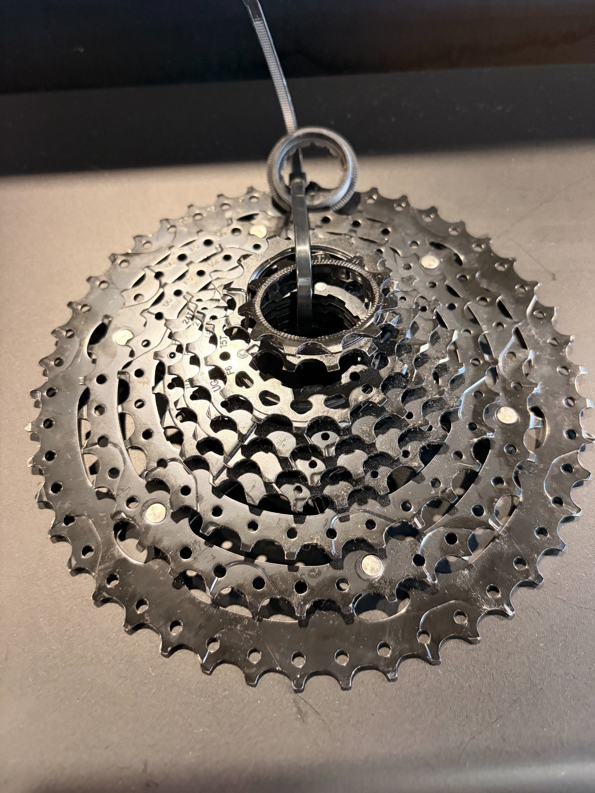 microSHIFT ADVENT Cassette – 9 Speed, 11-46T, ED Black, Hardened Steel Cogs