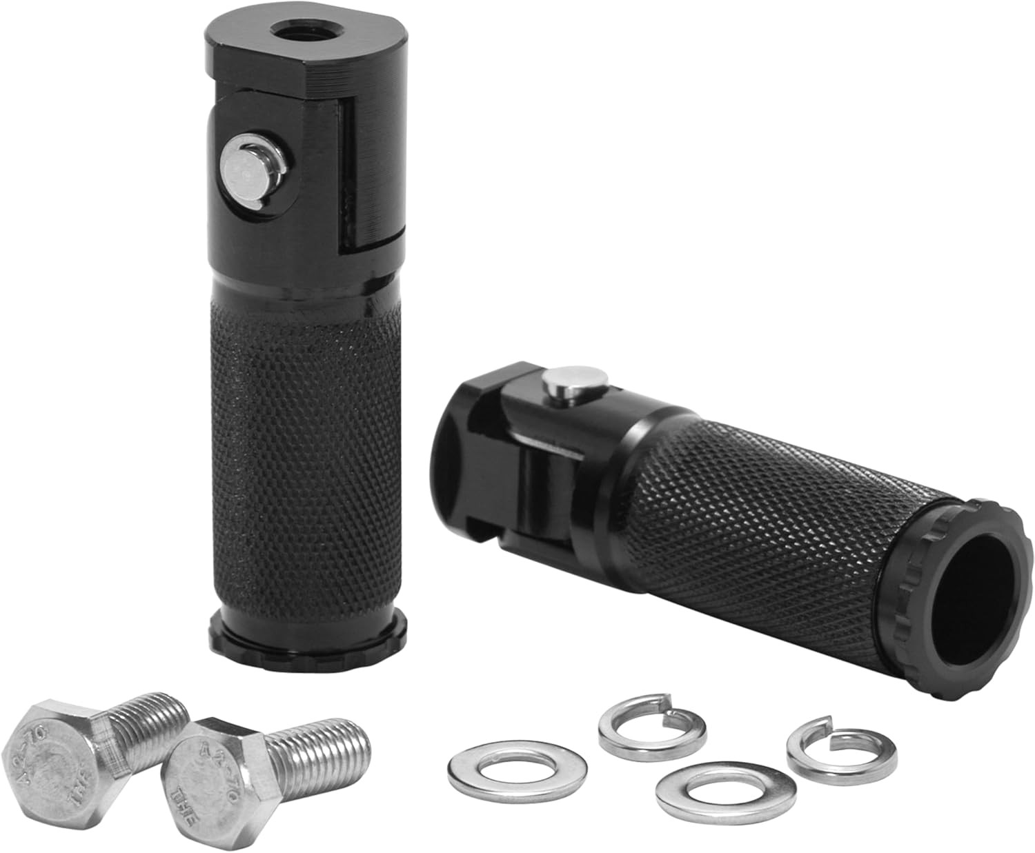Rev Ebike Foot Pegs, Aluminum Retractable Foot Rest Pedals for Electric Bikes Co
