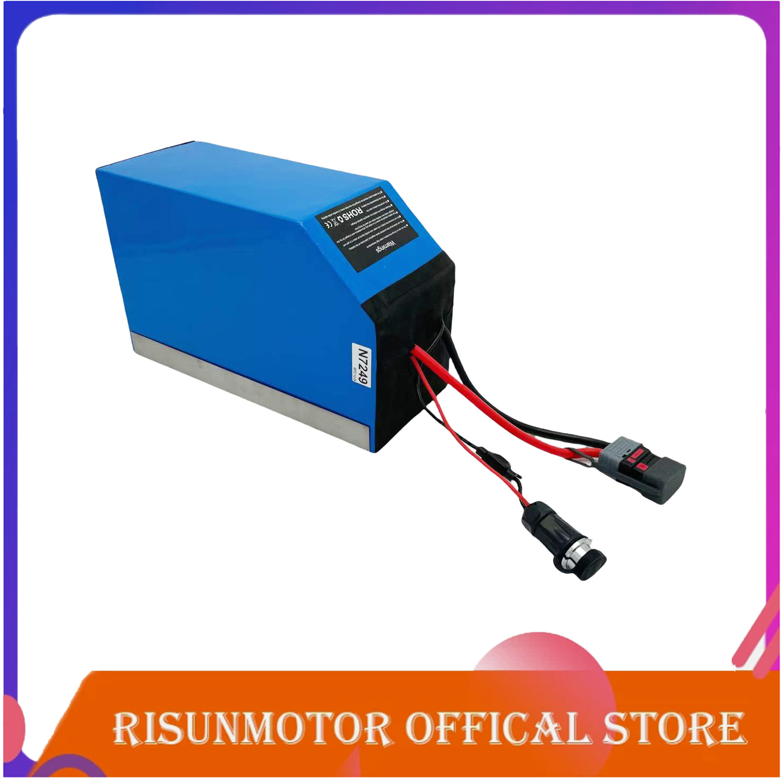 72V 40AH/45AH/49AH 150-200A Fat Body Stealth Bomber Lithium Battery with Charger