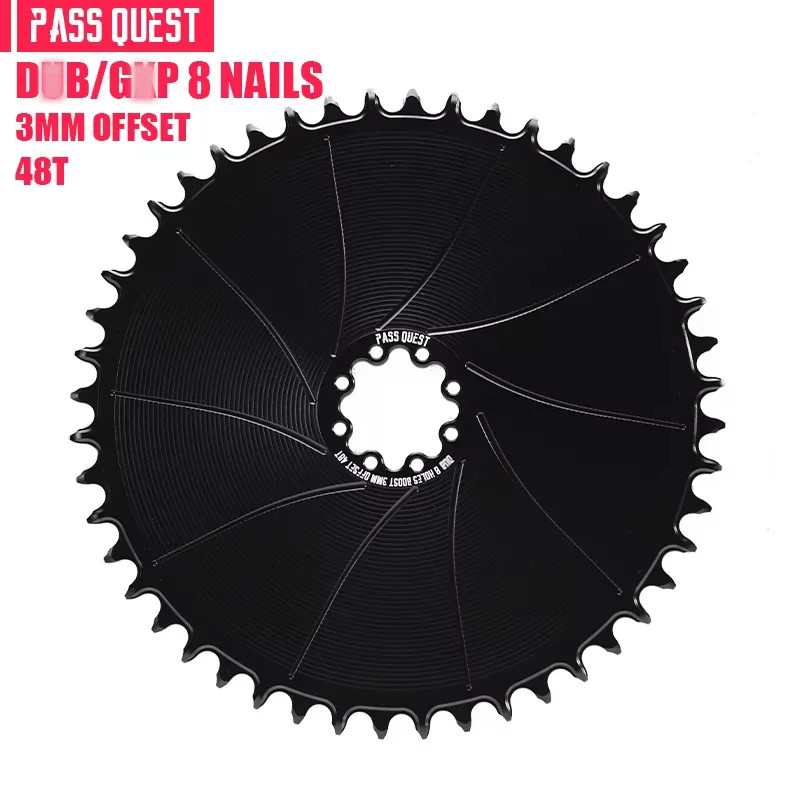 3mm Offest 8-Bolt Chainring Narrow Wide Direct Mount Closed Disc 38-54T Sprocket